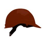 CAPACETE ABA FRONTAL COM CARNEIRA PLÁSTICA SEM JUGULAR MARROM GENESIS LIBUS