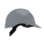 CAPACETE ABA FRONTAL COM CARNEIRA PLÁSTICA SEM JUGULAR CINZA GENESIS LIBUS