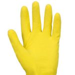 LUVA LATEX COM FORRO AMARELO MULTIUSO SLIM VOLK 10.53.044.01