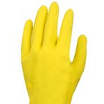 LUVA LATEX COM FORRO AMARELO MULTIUSO SLIM VOLK 10.53.044.01