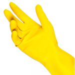 LUVA LATEX COM FORRO AMARELO MULTIUSO SLIM VOLK 10.53.044.01