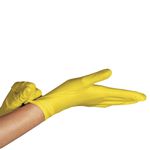 LUVA LATEX COM FORRO AMARELO MULTIUSO SLIM VOLK 10.53.044.01
