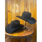 Kit Casal Chapéu Montana Preto Couro + Chapéu Castella 1.0 Preto
