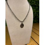 Colar Corrente Feminino Cor Prata com Regulagem 