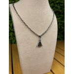 Colar Corrente Feminino Cor Prata com Regulagem 