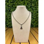 Colar Corrente Feminino Cor Prata com Regulagem 
