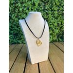 Colar Corrente Feminina Detalhe Dourado com Regulagem 