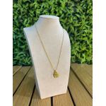 Colar Corrente Feminino Cor Dourado com Regulagem 