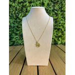 Colar Corrente Feminino Cor Dourado com Regulagem 