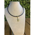 Choker Feminina Detalhe Dourado com Regulagem 
