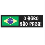 Adesivo Bordado para Chapéu auto colante Agro Não Para 