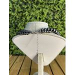 Colar Feminino Country Cor Chumbo com Regulagem