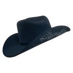 Chapéu Country Castella 2.0 Arabesco Preto Bandinha de Veludo