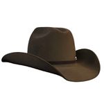 Chapéu Country Montana Cafe Aba 10 Aveludado Unissex Bandinha Veludo Com Fivela 