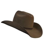 Chapéu Country Montana Cafe Aba 10 Aveludado Unissex Bandinha Veludo Com Fivela 