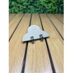 Argola Estilo Country Feminino Prata 