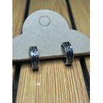 Argola Estilo Country Feminino Prata 