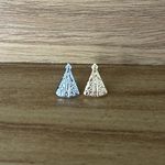 Aplique de Metal Broche para Chapéu Modelo Mini Nossa Senhora Prata
