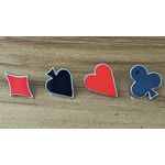 Aplique de Metal Broche para Chapéu Modelo Ouros Baralho