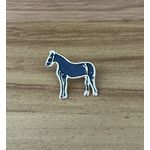 Aplique de Metal Broche para Chapéu Modelo Cavalo
