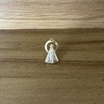 Aplique de Metal Broche para Chapéu Modelo Nossa Senhora Dourado