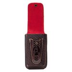 Capa de Couro Canguru para Celular e Canivete Café