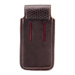 Capa de Couro Canguru para Celular e Canivete Café