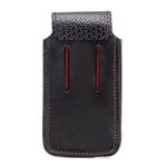 Capa de Couro Canguru para Celular e Canivete Preto 