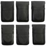 Capa de Couro Simples Bainha para Celular Country Com Passador Preto 