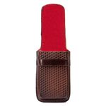 Capa de Couro Premium Bainha Para Celular Passador Café