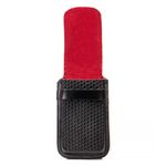 Capa de Couro Premium Bainha Para Celular Passador Preto