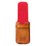 Capa de Couro Premium Bainha Para Celular Passador Caramelo