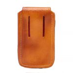 Capa de Couro Premium Bainha Para Celular Passador Caramelo