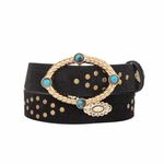 Cinto Preto em Camurça Boho 