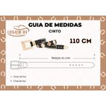Cinto Country Preto Feminino com Pedraria e Apliques em Metal