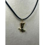 Colar Corrente Feminina Detalhe Dourado com Regulagem 