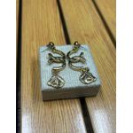 Brinco Estilo Country Feminino Dourado 