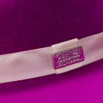 Chapéu Fedora Unissex Pink com Bandinha de Cetim Aba 8