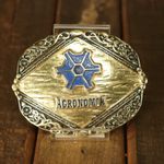 Fivela Country Cowboy Unissex Dourado Agronomia 