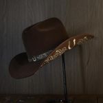 Chapéu Country Amuleto Café Aba 10 Aveludado Unissex Bandinha 