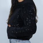 Jaqueta Puffer Lantejoula cor Preta Feminina Lançamento - Club 21 Country