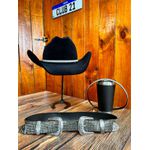 Kit Country Feminino Festa Diamond Preto + Brinde 