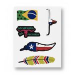 Cartela de Adesivo de Papel Country 5 por Cartela