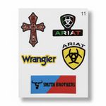 Cartela de Adesivo de Papel Country 5 por Cartela