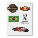 Cartela de Adesivo de Papel Country 5 por Cartela