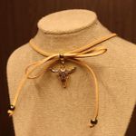 Choker Feminina Cor Areia 