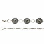 Cinto Corrente de Metal Country Prata Velho