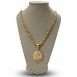 Colar Dourado Feminino Fé