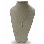 Colar Dourado Feminino Cravejado 