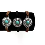 Pulseira de Camurça Detalhe Esmaltado 